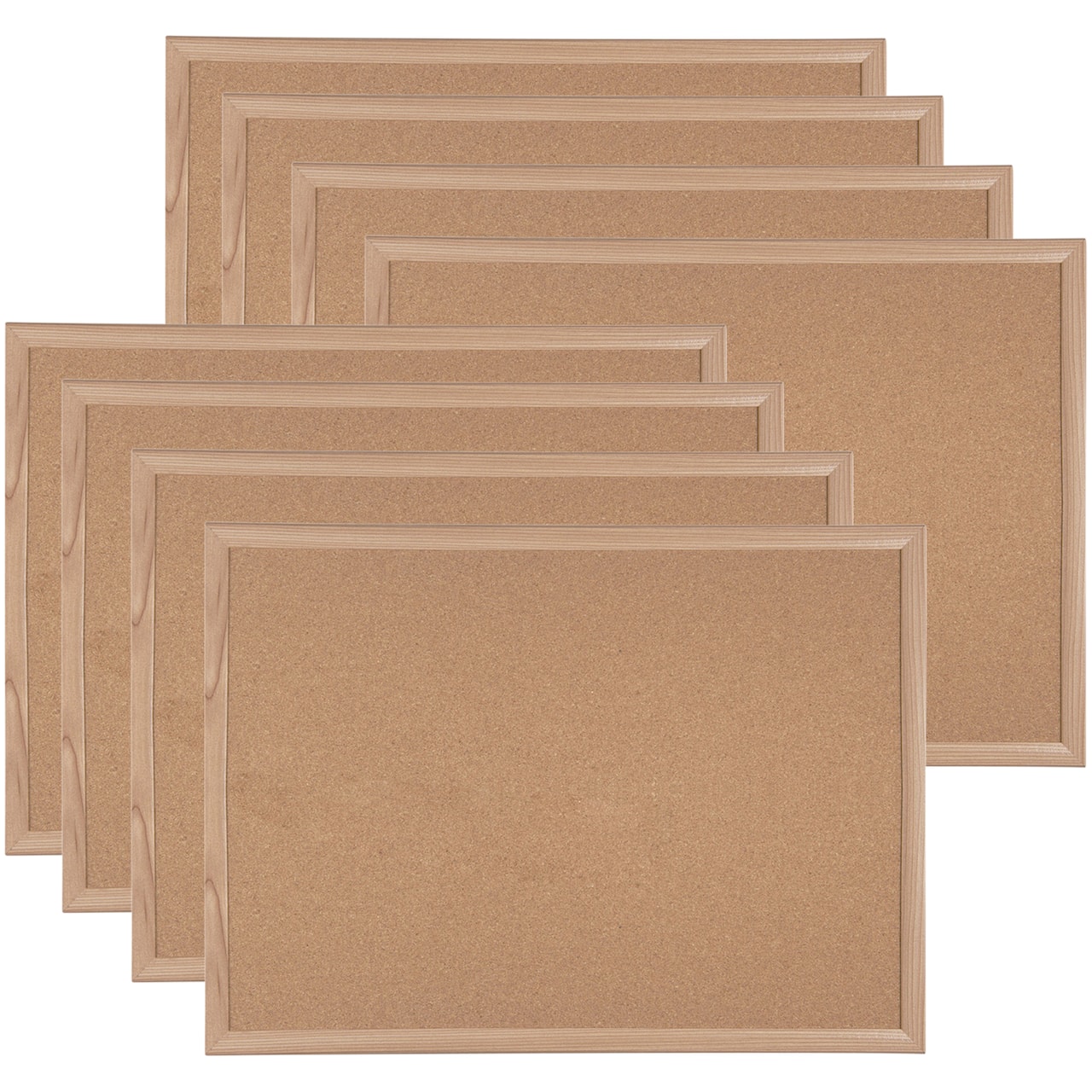 8 Pack: 23" x 17" MDF Framed Cork Board by B2C®